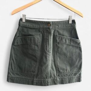 Anna Glover x H&M Olive Green Denim Skirt